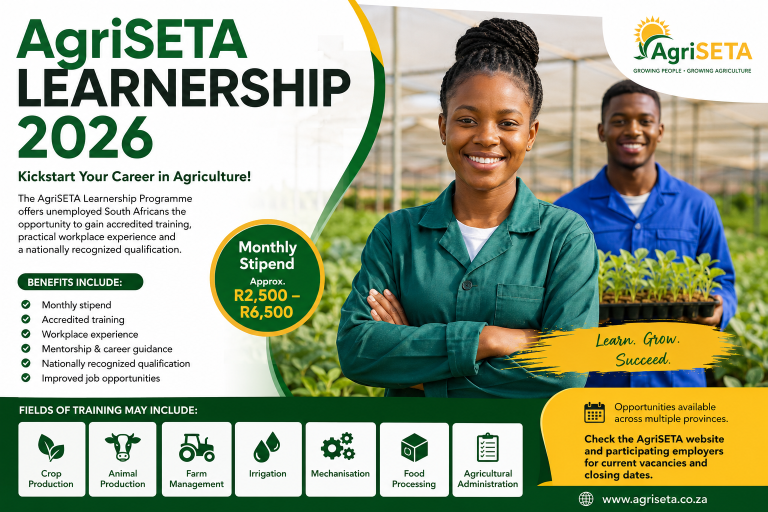 AgriSETA Learnership 2026: Salary, Monthly Stipend, Eligibility Requirements and How to Apply Before the Closing Date